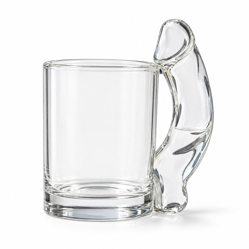 Glass D Mug hand-blown glass cup