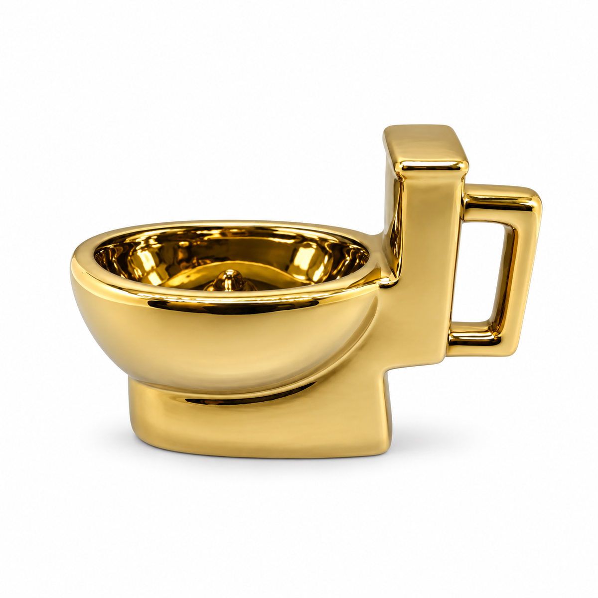 Gold Toilet Mug – side view