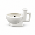 White Toilet Mug – side view