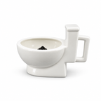 White Toilet Mug – side view