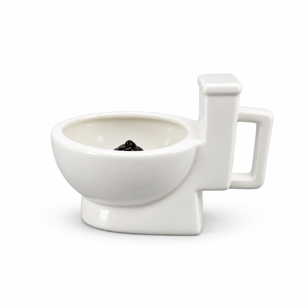 White Toilet Mug – side view