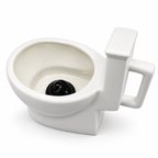 White Toilet Mug – top view